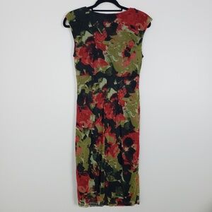 London Times sheath dress, empire waist, ruching